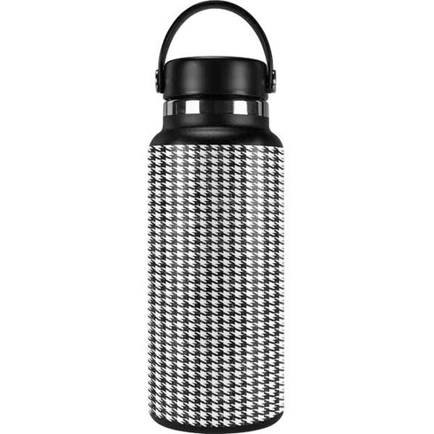 Houndstooth Black/White Hydro Flask 32oz Wide Mouth Skin