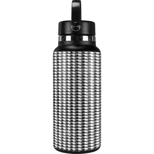 Houndstooth Black/White Hydro Flask 32oz Wide Mouth Skin