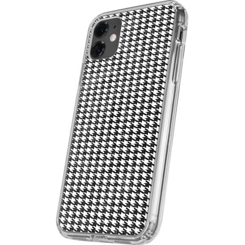 Houndstooth Black/White iPhone 11 Clear Case