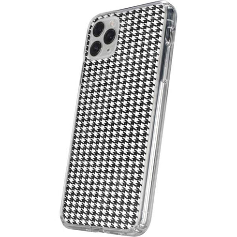 Houndstooth Black/White iPhone 11 Pro Clear Case