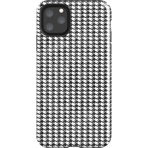 Houndstooth Black/White iPhone 11 Pro Max Impact Case