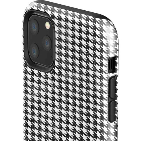 Houndstooth Black/White iPhone 11 Pro Max Impact Case