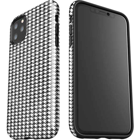 Houndstooth Black/White iPhone 11 Pro Max Impact Case