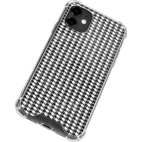 Houndstooth Black/White iPhone 12 Clear Case