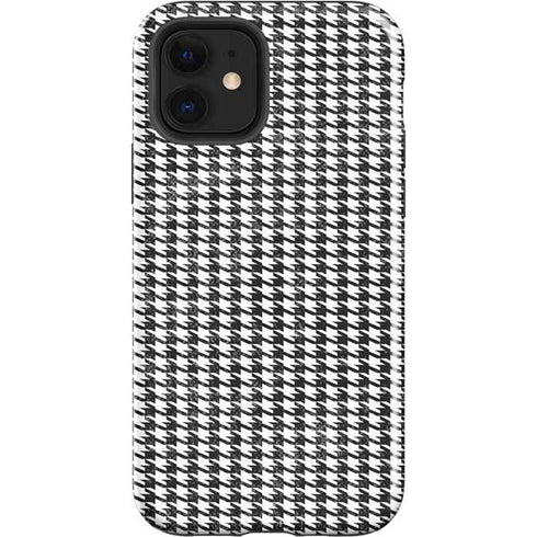 Houndstooth Black/White iPhone 12 Impact Case
