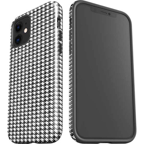 Houndstooth Black/White iPhone 12 Impact Case