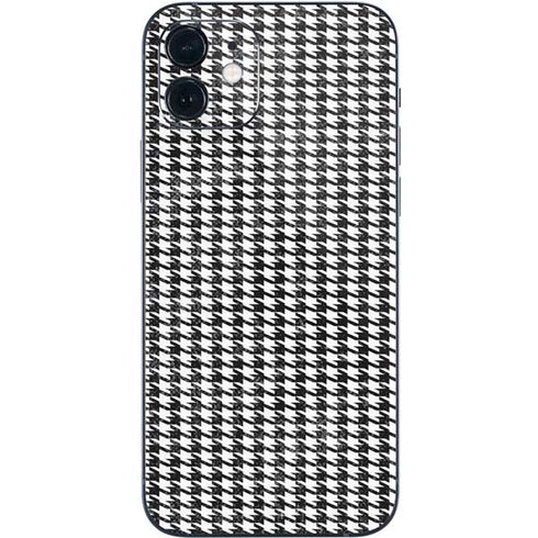 Houndstooth Black/White iPhone 12 Mini Skin