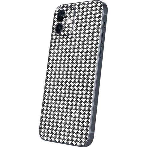 Houndstooth Black/White iPhone 12 Mini Skin