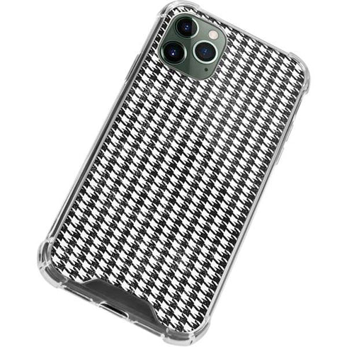 Houndstooth Black/White iPhone 12 Pro Clear Case