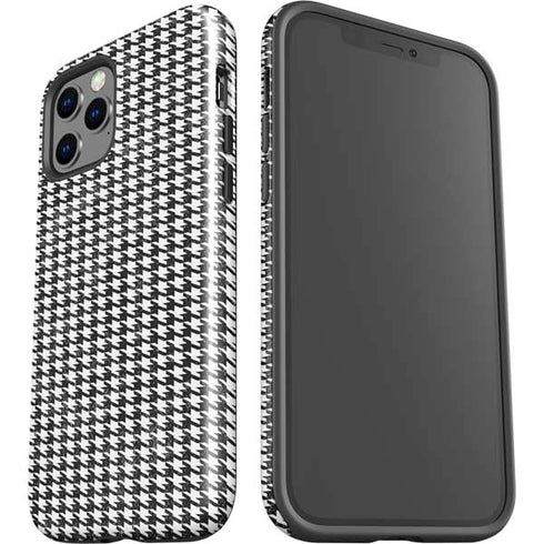 Houndstooth Black/White iPhone 12 Pro Impact Case