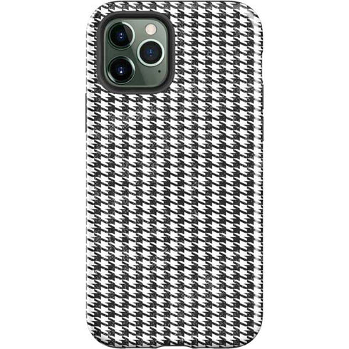 Houndstooth Black/White iPhone 12 Pro Max Impact Case