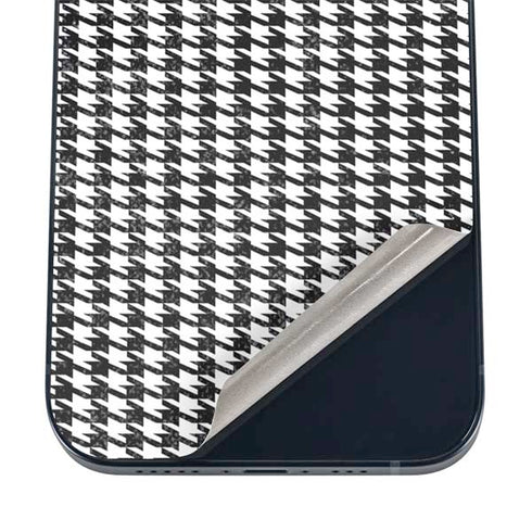 Houndstooth Black/White iPhone 12 Skin