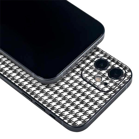 Houndstooth Black/White iPhone 12 Skin