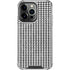 Houndstooth Black/White iPhone 13 Pro Clear Case