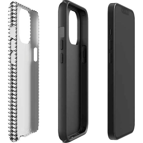 Houndstooth Black/White iPhone 13 Pro Max Impact Case