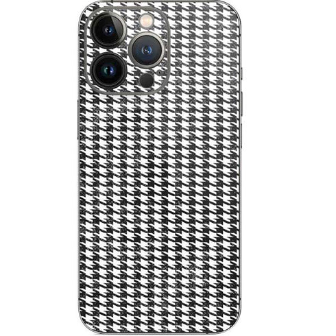 Houndstooth Black/White iPhone 13 Pro Skin