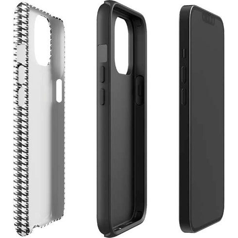 Houndstooth Black/White iPhone 14 Impact Case