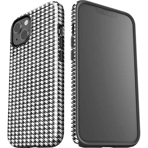 Houndstooth Black/White iPhone 15 Impact Case