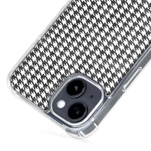 Houndstooth Black/White iPhone 15 Plus MagSafe Case