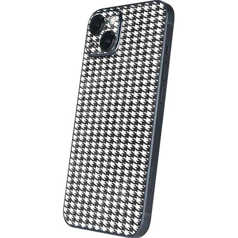 Houndstooth Black/White iPhone 15 Plus Skin