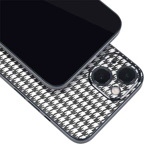 Houndstooth Black/White iPhone 14 Plus Skin