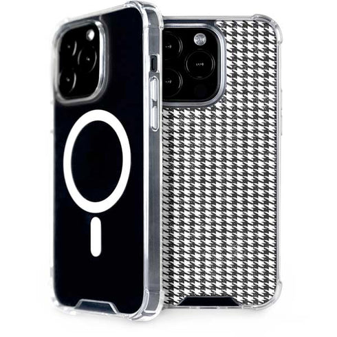 Houndstooth Black/White iPhone 15 Pro MagSafe Case
