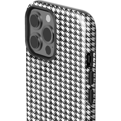 Houndstooth Black/White iPhone 15 Pro Max Impact Case