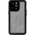 Houndstooth Black/White iPhone 14 Pro Waterproof Case