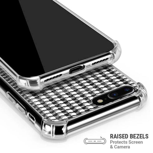 Houndstooth Black/White iPhone 7/8 Plus Clear Case