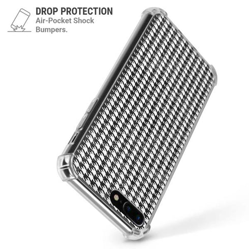 Houndstooth Black/White iPhone 7/8 Plus Clear Case