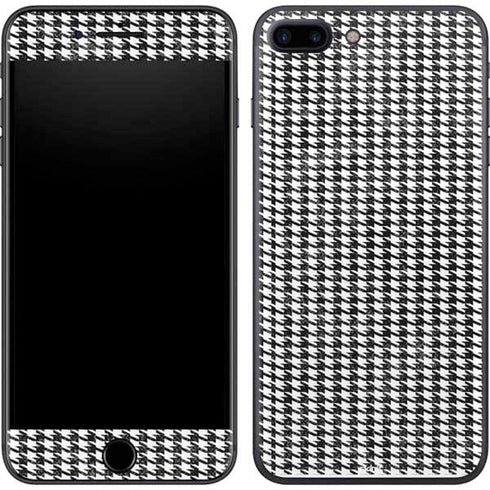 Houndstooth Black/White iPhone 8 Plus Skin