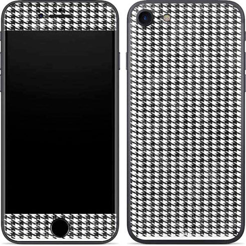 Houndstooth Black/White iPhone 8 Skin