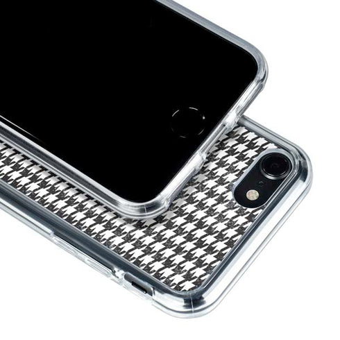 Houndstooth Black/White iPhone SE (2nd & 3rd Gen) Clear Case