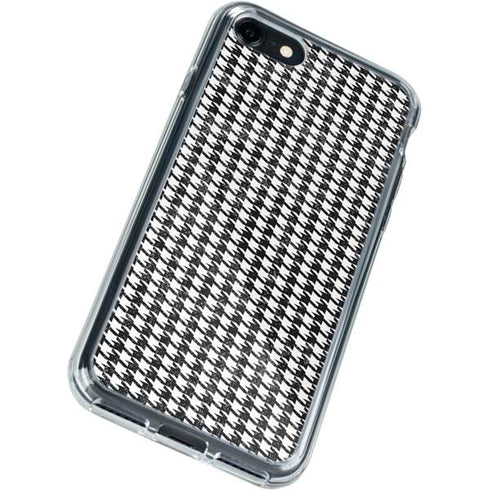 Houndstooth Black/White iPhone SE (2nd & 3rd Gen) Clear Case