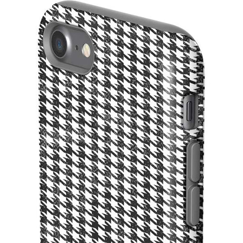 Houndstooth Black/White iPhone SE (2nd & 3rd Gen) Pro Case