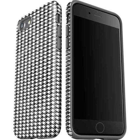 Houndstooth Black/White iPhone SE (2nd & 3rd Gen) Pro Case
