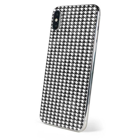 Houndstooth Black/White iPhone X Skin