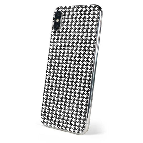 Houndstooth Black/White iPhone XS Skin