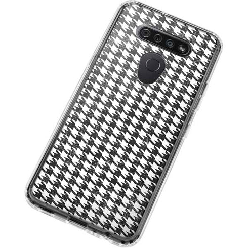 Houndstooth Black/White LG K51/Q51 Clear Case