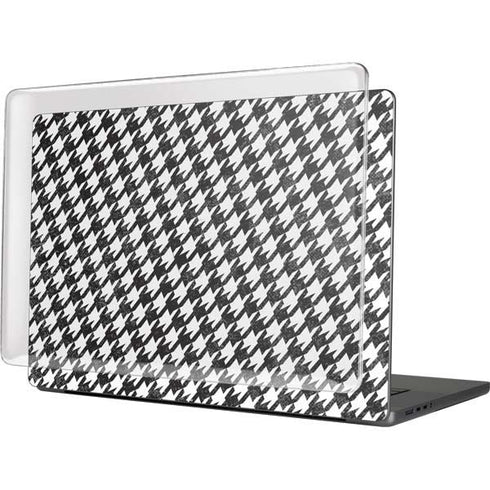 Houndstooth Black/White MacBook Pro 16in (2021-25) Case plus Skin