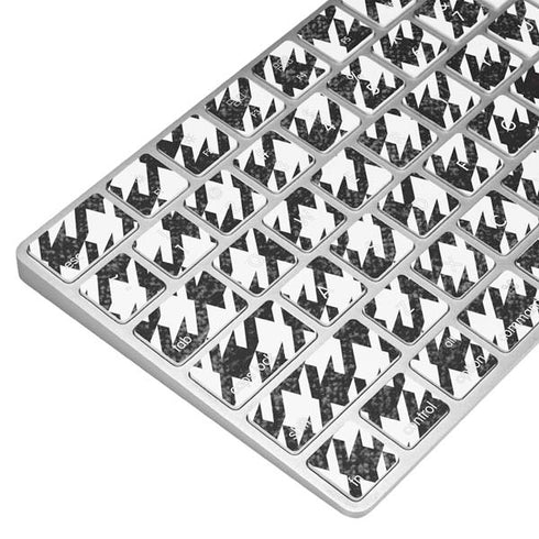 Houndstooth Black/White Magic Keyboard Skin