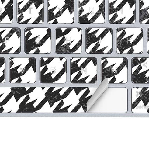 Houndstooth Black/White Magic Keyboard Skin
