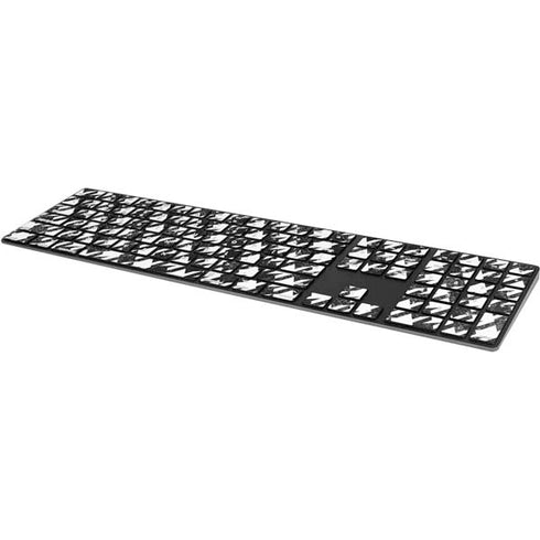 Houndstooth Black/White Magic Keyboard with Numeric Keypad Skin