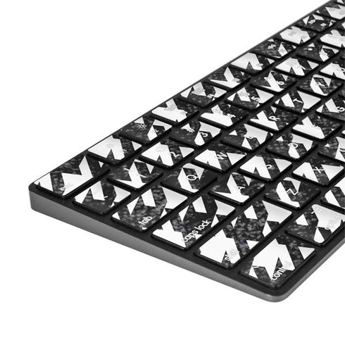 Houndstooth Black/White Magic Keyboard with Numeric Keypad Skin