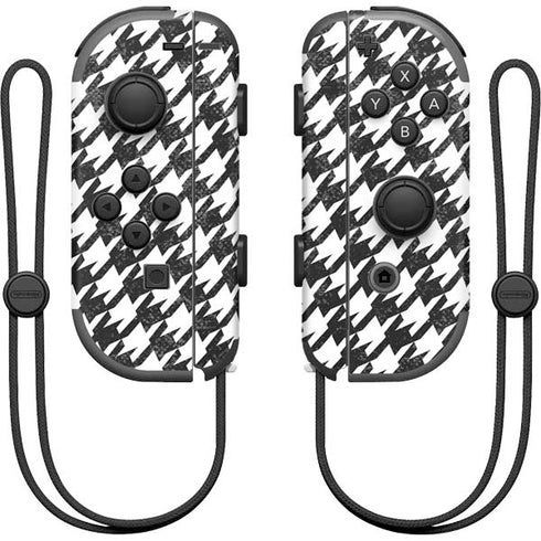 Houndstooth Black/White Nintendo Joy-Con (L/R) Controller Skin