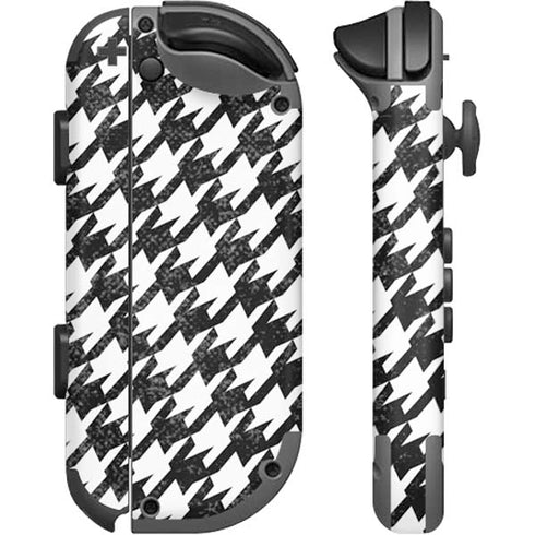 Houndstooth Black/White Nintendo Joy-Con (L/R) Controller Skin