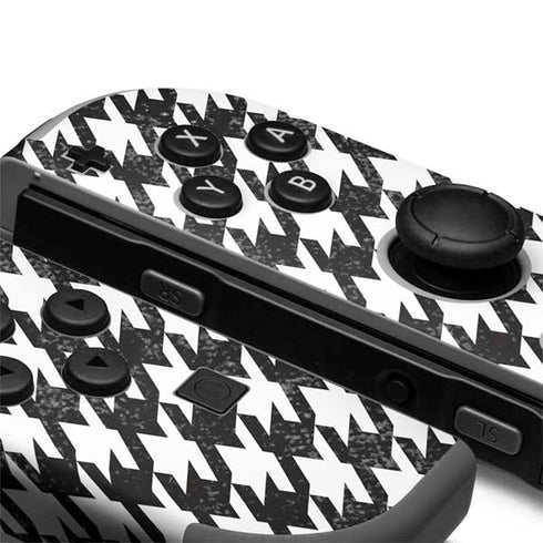 Houndstooth Black/White Nintendo Joy-Con (L/R) Controller Skin
