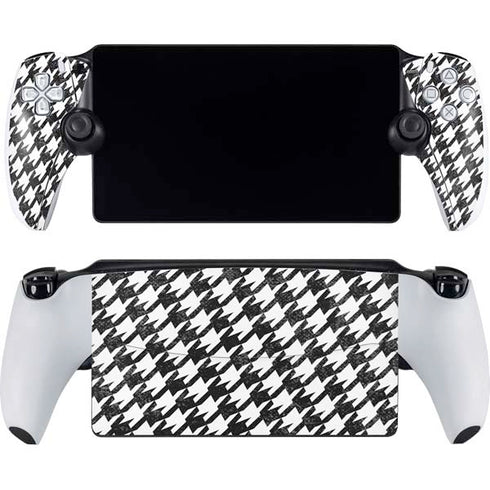 Houndstooth Black/White PlayStation Portal Remote Player Skin