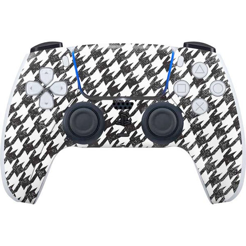 Houndstooth Black/White PS5 Controller Skin