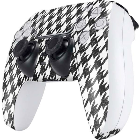Houndstooth Black/White PS5 Controller Skin